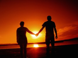 Holding Hands - Sunset